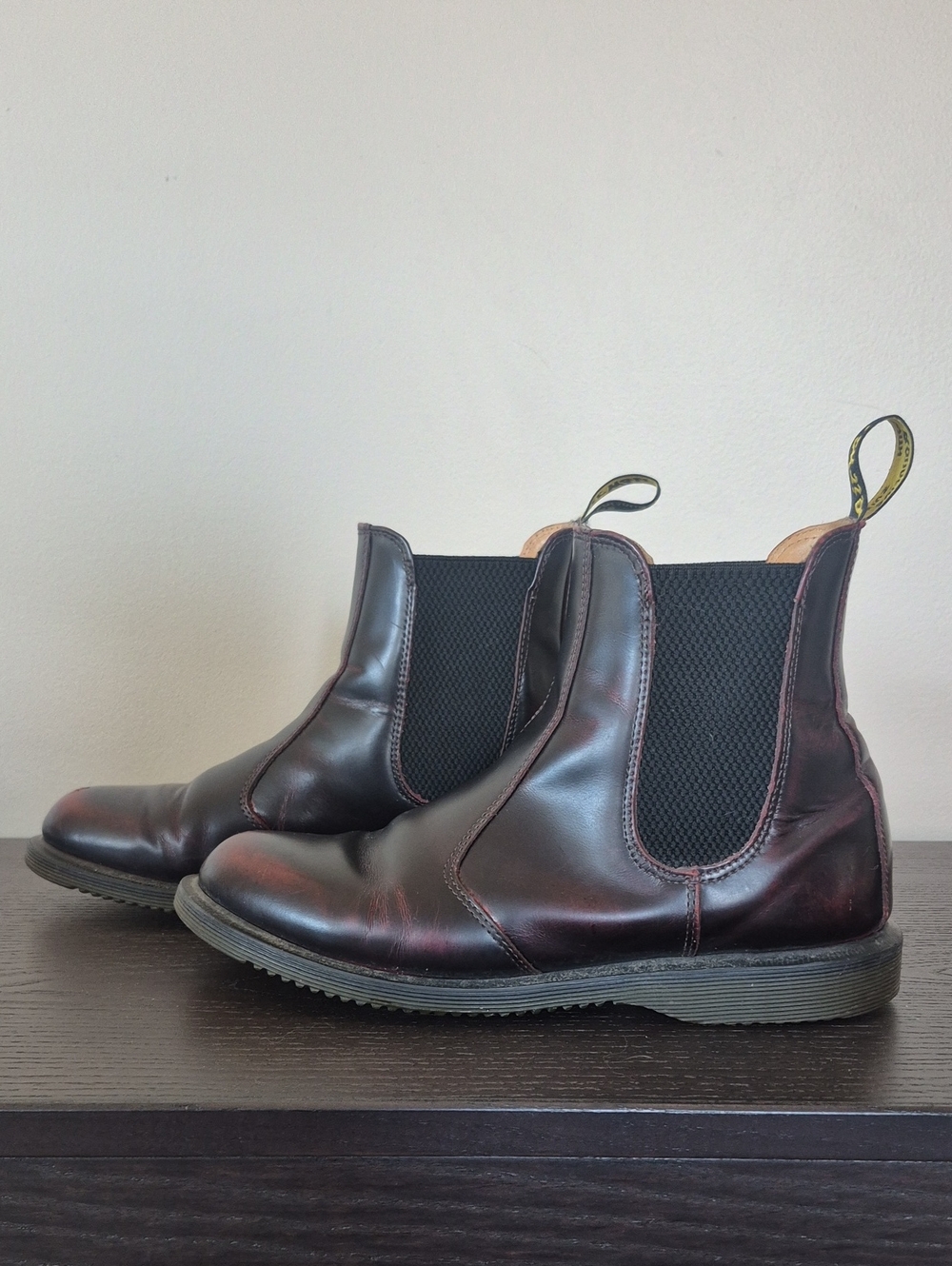 Dr Martens Flora Chelsea Boot Cherry Red Arcadia